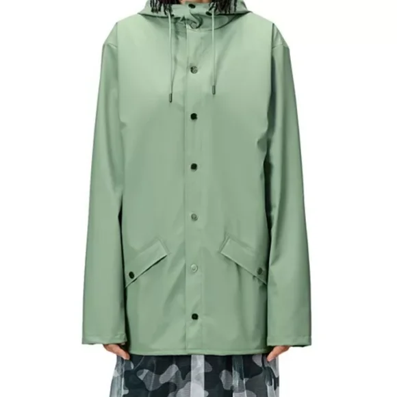 NWT Rains Water Resistant Rain Jacket Size XXL=18 - Picture 3 of 5